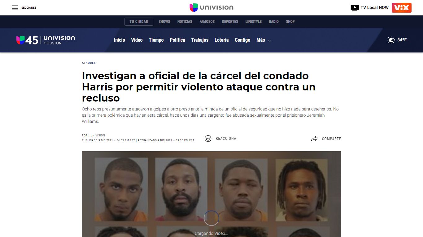 Investigan a oficial de la cárcel del condado Harris por permitir ...